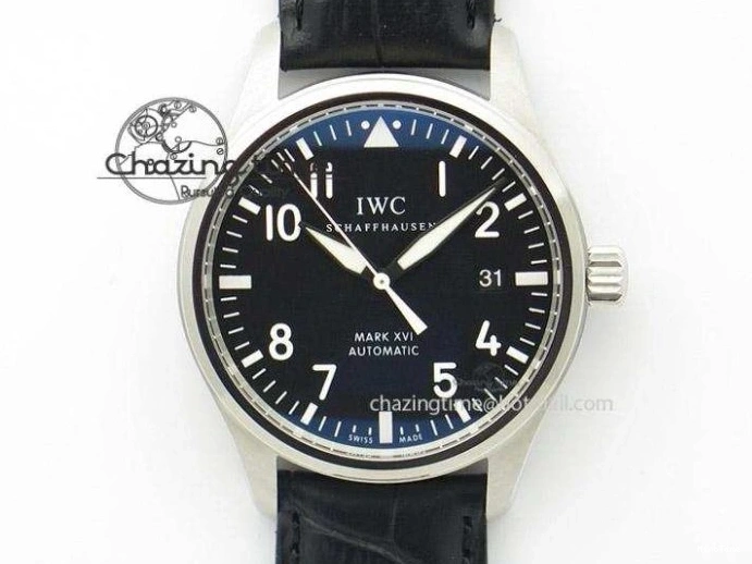 MIROTIME 0423 Mark XVI 1:1 Best Edition MK Maker SS Black Dial A2892 On Black Leather Strap Chic 7371